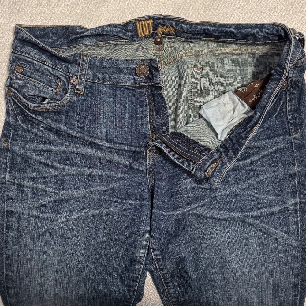 Kut From The Kloth Straight Leg Mid-rise Ankle Jean, Women's Size 10 - Picture 5 of 12